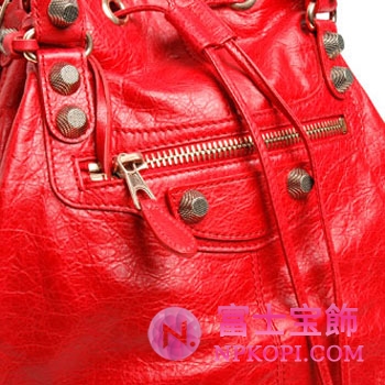 バレンシアガ（BALENCIAGA）POMPON GIANT　レディース2wayトートバッグ　レッド　285440-D94JO-6480 